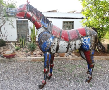 「Sculpture grand che…」というタイトルの彫刻 Omar Aoufiaによって, オリジナルのアートワーク, 金属