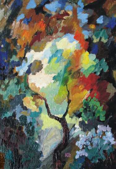 БЕЛОЧКА ВЕСНОЙ Pintura intitulada "БЕЛОЧКА ВЕСНОЙ" por Vasilii Iudov, Obras de arte originais, Óleo