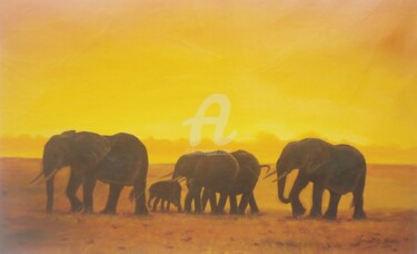 제목이 "A Journey"인 미술작품 Isaac Opoku Badu로, 원작, 아크릴