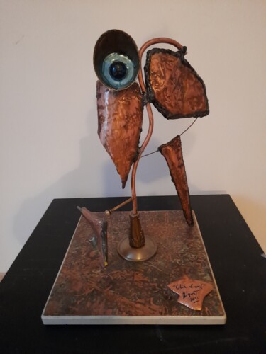 " Clin d'oeil " Sculpture intitulée "" Clin d'oeil "" par Riquet Faure, Œuvre d'art originale, Bronze