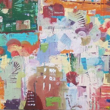 Peinture intitulée "Douceur estivale" par Emmanuelle Gaillard, Œuvre d'art originale, Acrylique Monté sur Châssis en bois