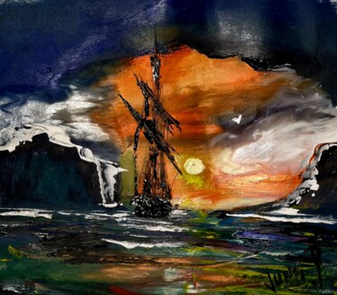 Peinture intitulée "Encore et encore FC…" par Pascal Jung, Œuvre d'art originale, Huile