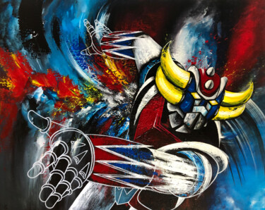 绘画 标题为“"Goldorak Go !"” 由Estelle Barbet, 原创艺术品, 丙烯