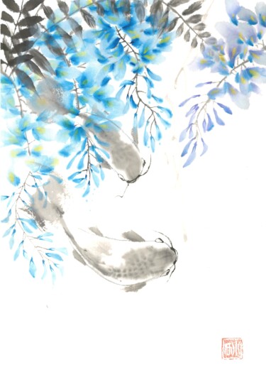 绘画 标题为“Redoux” 由Nathalie Guski, 原创艺术品, 墨