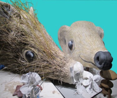 "Béatrice" participa premières sculptures têtes de hérissons 摄影 标题为“"Béatrice" particip…” 由Applestrophe, 原创艺术品, 操纵摄影