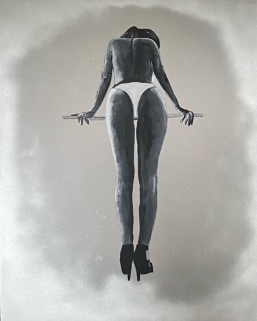 Peinture intitulée "Marie" par Jennifer Jane, Œuvre d'art originale, Acrylique Monté sur Châssis en bois