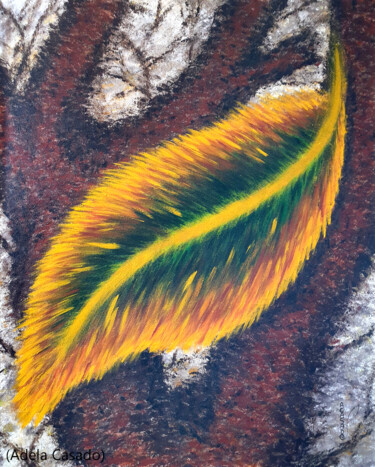 ULTIMA HOJA Painting titled "ULTIMA HOJA" by Adela Casado Cano, Original Artwork, Acrylic