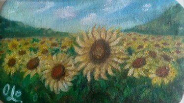 제목이 "миниатюра "Подсолну…"인 그림 Olena Lisova로, 원작, 기름