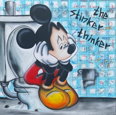 绘画 标题为“the stinker thinker” 由Sabrina Seck, 原创艺术品, 丙烯
