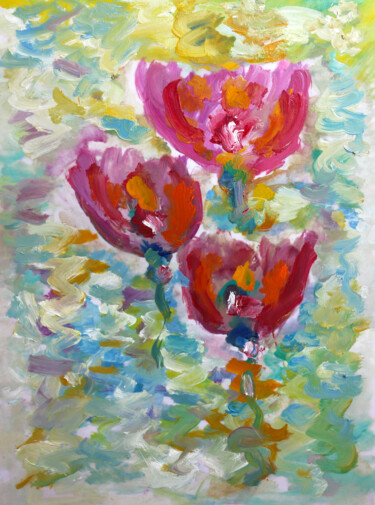 Painting titled "Harmonie" by Jean Mirre, Original Artwork, Oil