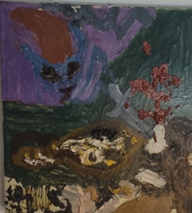 Peinture intitulée "L'elfo" par Roberto Capritti, Œuvre d'art originale, Huile Monté sur Châssis en bois