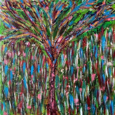 Peinture intitulée "Arbrartifice" par Enzo D'Alfonso, Œuvre d'art originale, Acrylique