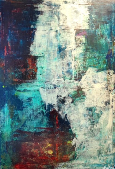 Peinture intitulée "Harmonieuse quintes…" par Stéphane Droit, Œuvre d'art originale, Acrylique Monté sur Châssis en bois