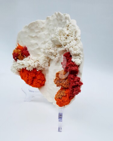 Sculpture titled "Couleurs perdues 3" by Viviane Thelen, Original Artwork, Ceramics
