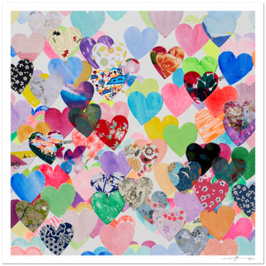 Love will save nature - Tirage d'art signé, numéroté Printmaking titled "Love will save natu…" by Xiaoyang Galas, Original Artwork, Digital Print
