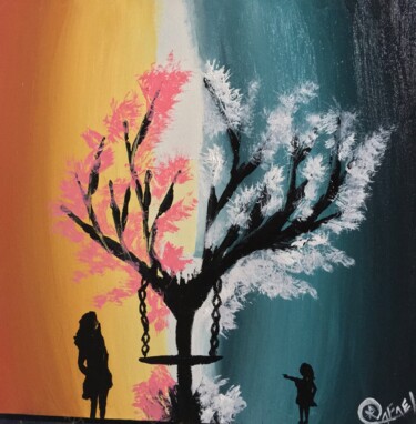 Pintura intitulada "O aqui de ontem" por Oz, Obras de arte originais, Acrílico