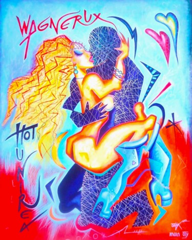绘画 标题为“Horny couple” 由Kaola Oty, 原创艺术品, 丙烯