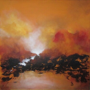 Peinture intitulée "" Calima "" par Sonia Dumoulin, Œuvre d'art originale, Acrylique Monté sur Châssis en bois