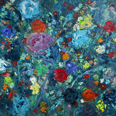 Painting titled "COLORFUL DREAM" by Philippe Ceulemans, Original Artwork, Oil