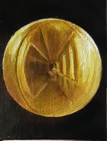 Painting titled "Золотой шар" by Yunna V`Yun, Original Artwork, Oil