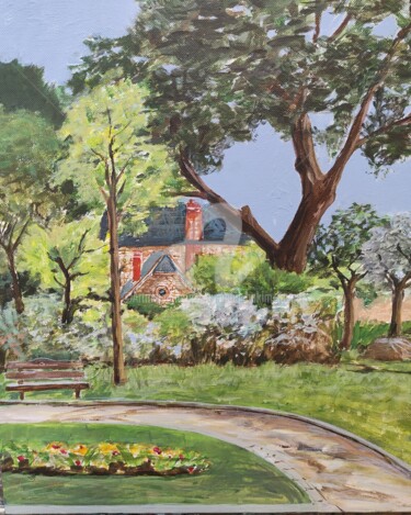 Peinture intitulée "Beauchamp dans le V…" par Joumana Hakim Fayed, Œuvre d'art originale, Acrylique
