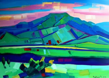 绘画 标题为“Landscape in Lori” 由Tigran Avetyan, 原创艺术品, 油