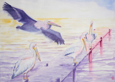 Peinture intitulée "AQUARELLE originale…" par Isabelle Redonnet, Œuvre d'art originale, Aquarelle