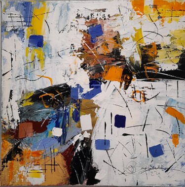 La nappe blanche Peinture intitulée "La nappe blanche" par Jean-Pierre Duquaire, Œuvre d'art originale, Acrylique Monté sur Châssis en bois