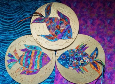 Art textile intitulée "HISTOIRES D'Ö -séri…" par Manon, Œuvre d'art originale, Tissu