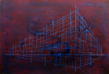Piet's Hermitage Painting titled "Piet's Hermitage" by Claudio Boczon, Original Artwork, Acrylic Mounted on Wood Panel