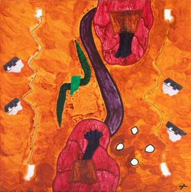 Malerei mit dem Titel "Berlins naturelle S…" von Lukas Walcher, Original-Kunstwerk, Acryl