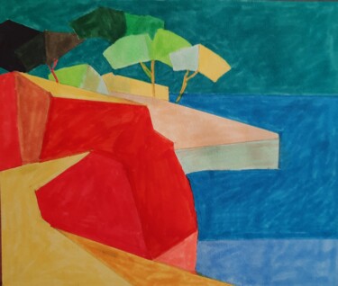 Dibujo titulada "Perspective - Véron…" por Atelier Linea, Obra de arte original, Rotulador