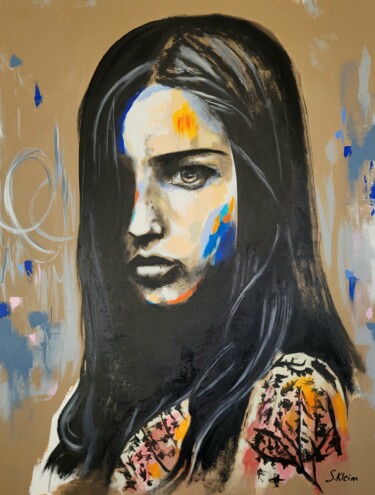 Peinture intitulée "Zoé" par Sébastien Klein, Œuvre d'art originale, Acrylique Monté sur Châssis en bois