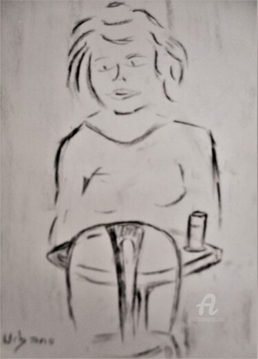 Drawing titled "Avignon allemande e…" by Roberto Urbano, Original Artwork, Charcoal