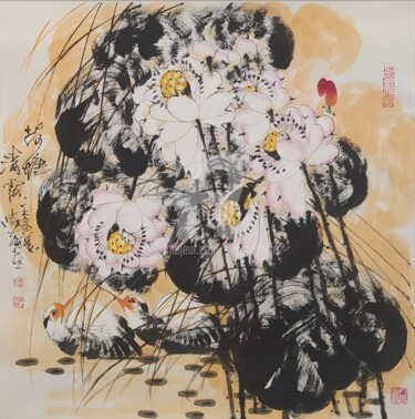 Lotus pond and clear dew 荷塘清露 （No.1690202451)