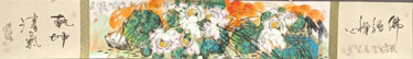 Wind through the lotus pond 荷风清露（3米长卷）（No.1690202460)