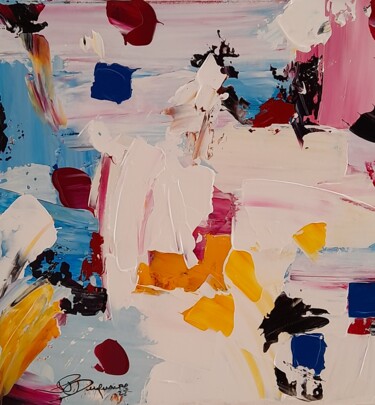「Drôle de personnage」というタイトルの絵画 Jean-Pierre Duquaireによって, オリジナルのアートワーク, アクリル