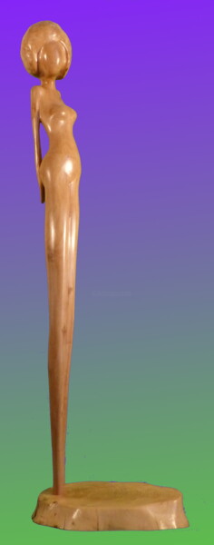 Sculpture intitulée "Sève" par Claude David, Œuvre d'art originale, Bois