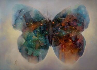 绘画 标题为“The butterfly effect” 由Aleksandr Jero, 原创艺术品, 油