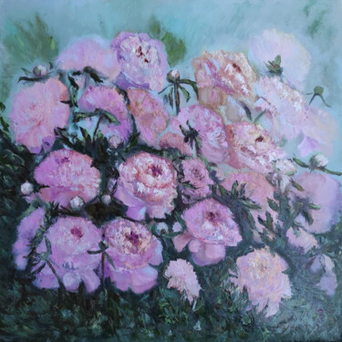 Pittura intitolato "The embrace of the…" da Maria Galan, Opera d'arte originale, Olio Montato su Telaio per barella in legno