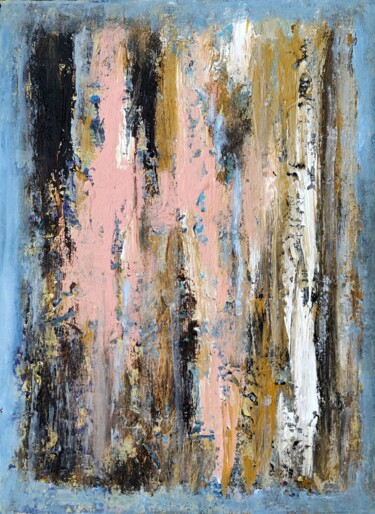 Painting titled "Abstraction 27-20" by Jean François Guelfi, Original Artwork, Acrylic Mounted on Wood Stretcher frame