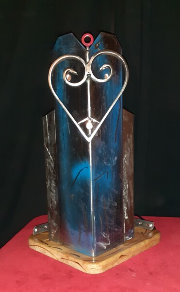 Sculptuur getiteld "L'AMIEREUSE" door Michel Gomez, Origineel Kunstwerk, Metalen