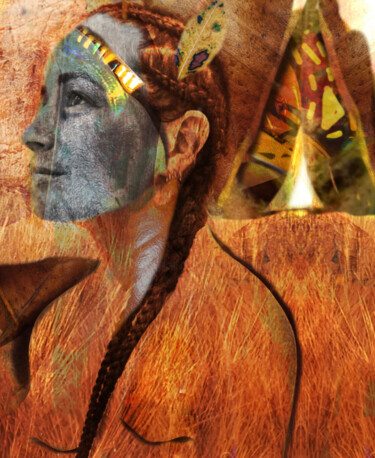 Digital Arts με τίτλο "Soldier blue (model…" από Mangani', Αυθεντικά έργα τέχνης, Ψηφιακή ζωγραφική