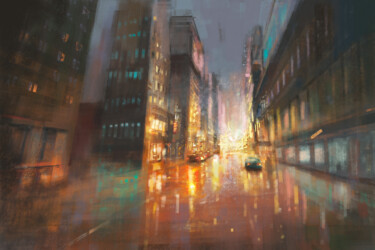 数字艺术 标题为“The big city” 由Aleksandr Jero, 原创艺术品, 数字油画