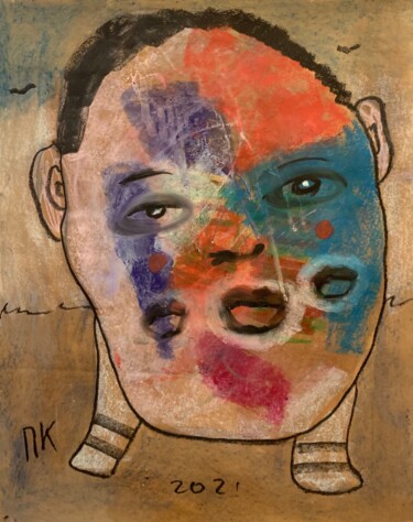 绘画 标题为“Surreal head #31” 由Pavel Kuragin, 原创艺术品, 粉彩