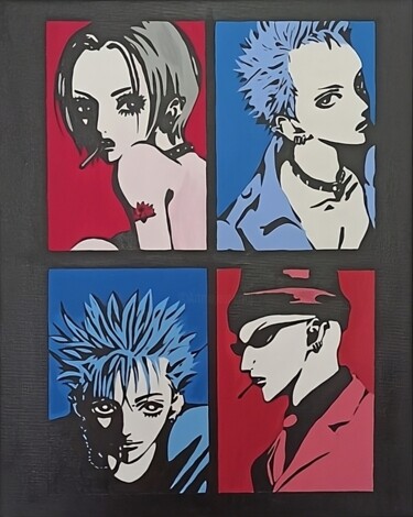 Pittura intitolato "Rise to fame" da Maria Galan, Opera d'arte originale, Acrilico Montato su Telaio per barella in legno