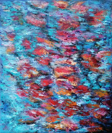 Pittura intitolato "November" da Maria Galan, Opera d'arte originale, Olio Montato su Telaio per barella in legno