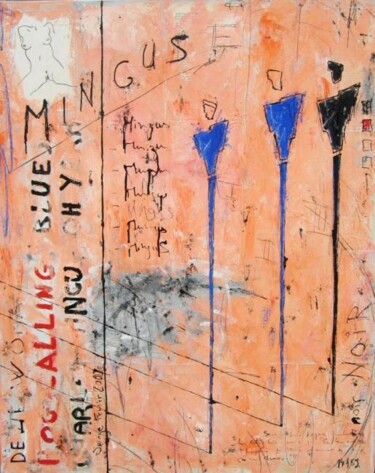 Peinture intitulée "Mingus" par Eric Ullrich, Œuvre d'art originale