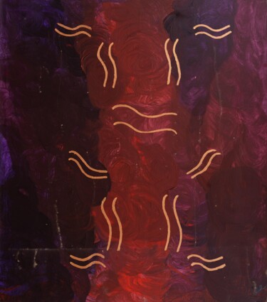 Malerei mit dem Titel "Wellen der Ewigkeit" von Lukas Walcher, Original-Kunstwerk, Acryl