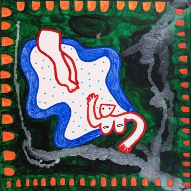 Malerei mit dem Titel "Die Shakti der Unen…" von Lukas Walcher, Original-Kunstwerk, Acryl